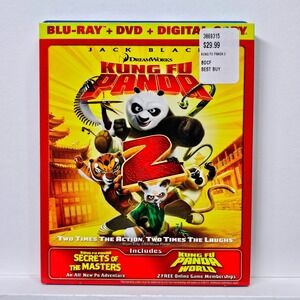 DreamWorks Kung Fu Panda 2 Blu-ray DVD Combo Pack Jack Black PG Movie